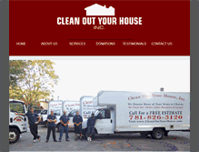 Tablet Screenshot of cleanoutyourhouse.com
